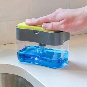 TWO Set of Dish Soap Dispenser Detergent Squeezer for Kitchen Sink Dish Washing